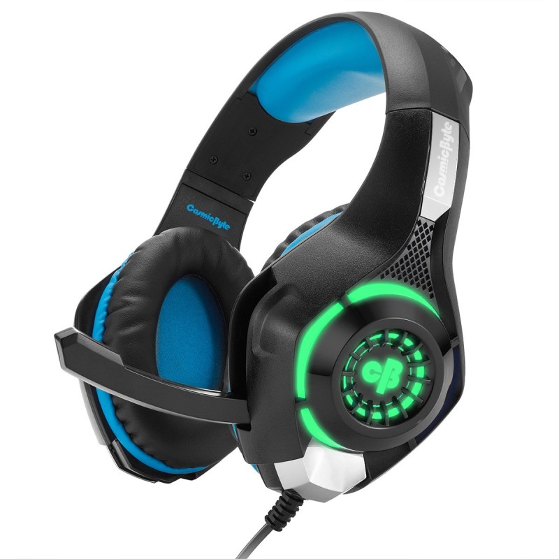 COSMIC BYTE GS420 HEADSET 7 COLOR LED WITH MIC (BLACK/BLUE) 